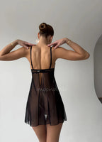 Biana Premium Babydoll Black