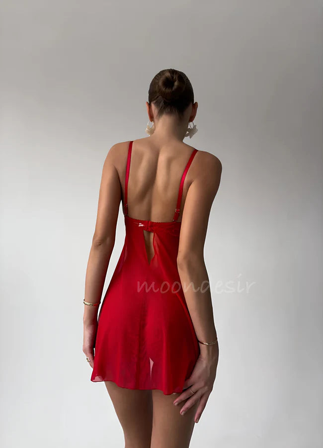 Biana Premium Babydoll Red